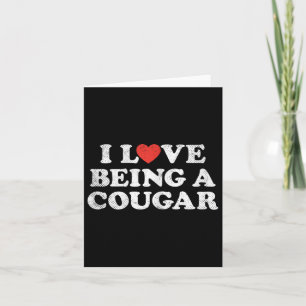 Ich Liebe ein Cougar Outfit Cougars Herz Hot Gir Karte