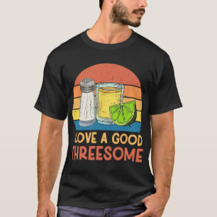Ich liebe ein gutes Dreier-Tequila-Cinco-De-Mayo-T T-Shirt