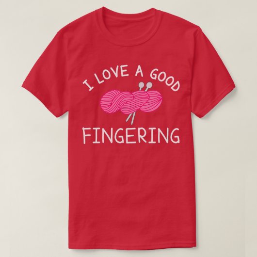 Ich Liebe ein gutes Fingerspitzengefühl T-Shirt (Design vorne)