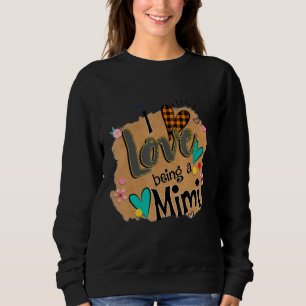 Ich Liebe, ein Mimi Leopard-glücklicher Muttertag  Sweatshirt