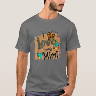 Ich Liebe, ein Mimi Leopard-glücklicher Muttertag  T-Shirt