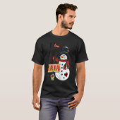 Ich Liebe, ein Nana Snowman Weihnachtsbaum zu sein T-Shirt (Vorne ganz)