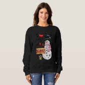 Ich Liebe, ein Nannie Snowman Weihnachten Weihnach Sweatshirt (Vorne ganz)