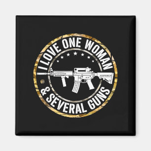 Ich liebe eine Frau & mehrere Waffen Ehemann lusti Magnet