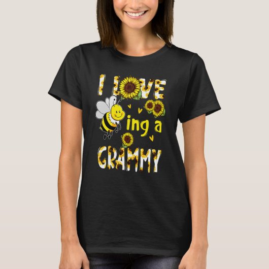 Ich Liebe, eine graue Sonnenblumenmutter zu sein T-Shirt (Vorderseite)