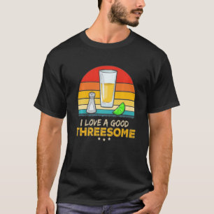 Ich Liebe eine gute Drohung Bartending trinken Bar T-Shirt
