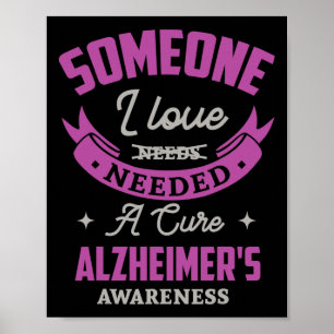 Ich Liebe Eine Heilung Gegen Alzheimerheimer Bewus Poster