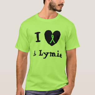 Ich Liebe eine Lymie, Herz mit Lyme Awareness Ribb T-Shirt