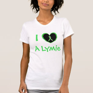 Ich Liebe eine Lymie, Herz mit Lyme Awareness Ribb T-Shirt