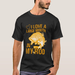 Ich liebe einen großen Mund an meiner Rute Lustige T-Shirt
