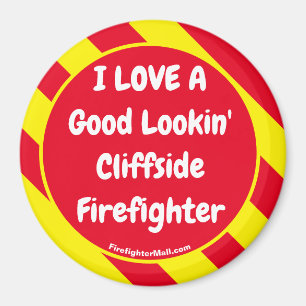 Ich LIEBE einen guten Cliffin-Feuerwehrmann Magnet
