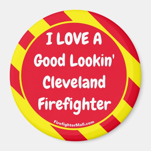 Ich LIEBE einen guten Feuerwehrmann Magnet (Vorne)