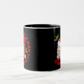 Ich Liebe einen Mann mit Bart Hipster Weihnachtsma Zweifarbige Tasse (Mittel)