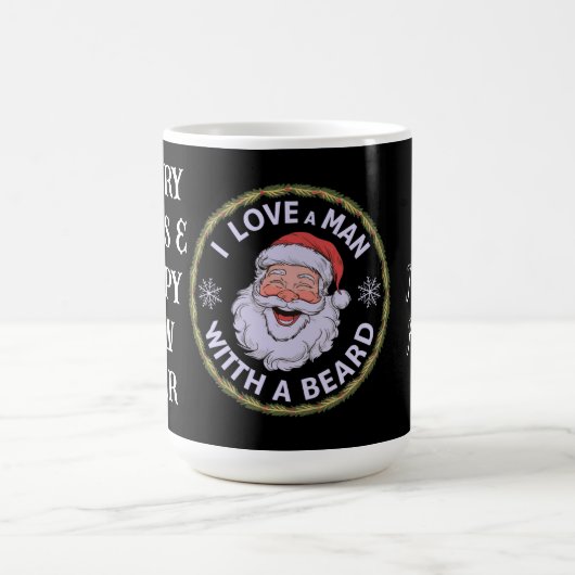 Ich Liebe einen Mann mit einem Bärenfreund Kaffeetasse (Mittel)