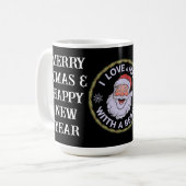 Ich Liebe einen Mann mit einem Bärenfreund Kaffeetasse (Vorderseite Links)