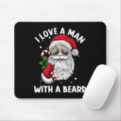 Ich Liebe einen Mann mit Weihnachtsmann-Bart Mousepad (Mit Mouse)