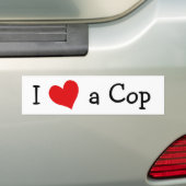 Ich Liebe einen Polizist Autoaufkleber (Auf Auto)