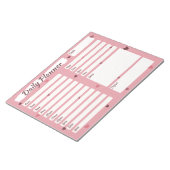 Ich Liebe einen Tagesplaner Notizblock (angewinkelt)