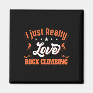 Ich Liebe einfach Boulder Klettersch Stein Magnet