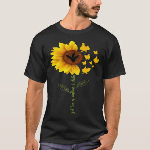 Ich liebe einfach meine Sonnenblumen Gelbe Blumen  T-Shirt