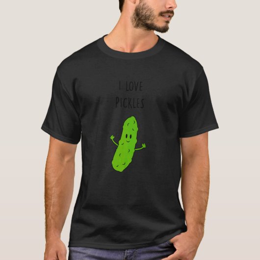 Ich liebe eingelegte Gurken T-Shirt (Vorderseite)