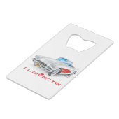 ICH LIEBE EINZIGARTIGE AUTODESIGN GELDBEUTEL FLASCHENÖFFNER (Rückseite Schrägansicht)