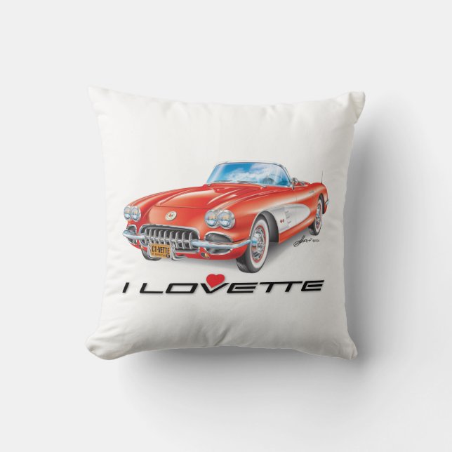 ICH LIEBE EINZIGARTIGE AUTODESIGN KISSEN (Vorderseite)