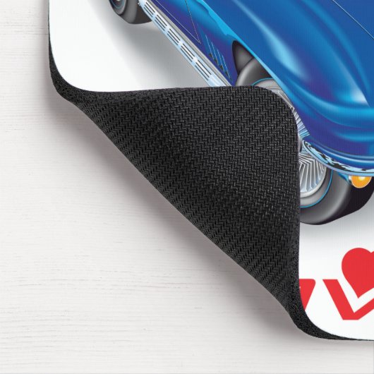 ICH LIEBE EINZIGARTIGE AUTODESIGN MOUSEPAD (Ecke)