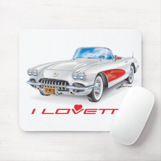 ICH LIEBE EINZIGARTIGE AUTODESIGN MOUSEPAD (Mit Mouse)