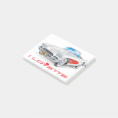 ICH LIEBE EINZIGARTIGE AUTODESIGN POST-IT KLEBEZETTEL (angewinkelt)