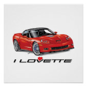 ICH LIEBE EINZIGARTIGE AUTODESIGN POSTER (Vorderseite)