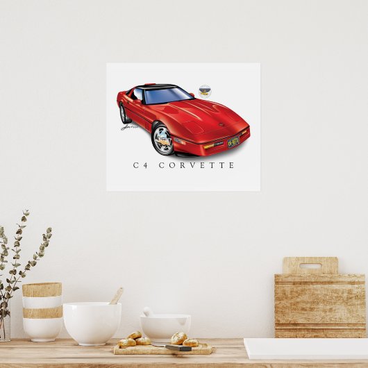 ICH LIEBE EINZIGARTIGE AUTODESIGN POSTER (Küche)
