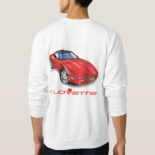 ICH LIEBE EINZIGARTIGE AUTODESIGN SWEATSHIRT (Rückseite)