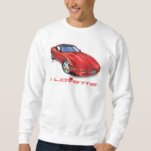 ICH LIEBE EINZIGARTIGE AUTODESIGN SWEATSHIRT (Vorderseite)