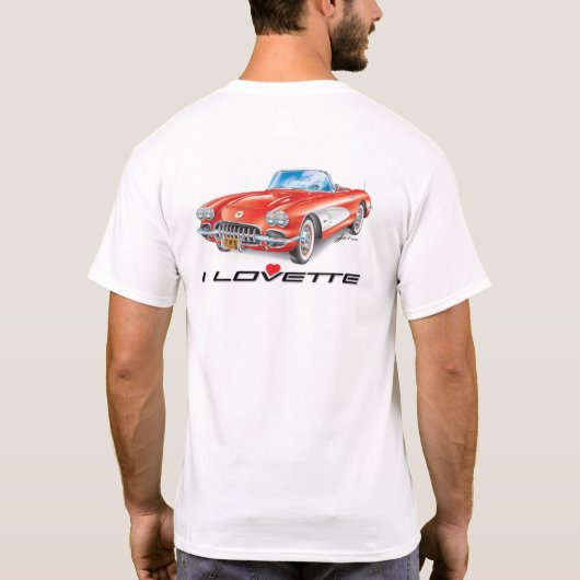 ICH LIEBE EINZIGARTIGE AUTODESIGN T-Shirt (Rückseite)