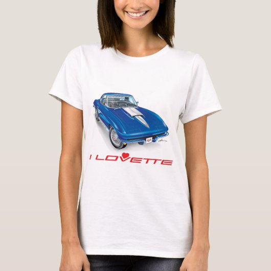 ICH LIEBE EINZIGARTIGE AUTODESIGN T-Shirt (Vorderseite)