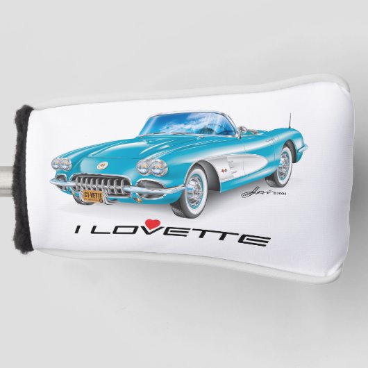 Ich liebe einzigartiges Auto-Design Golf Kopfbedec Headcover (Vorderseite)