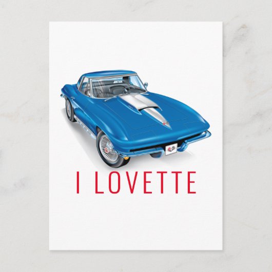 Ich liebe einzigartiges Automobildesign Postkarte (Vorderseite)
