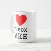 Ich liebe Eisboxkuchen Kaffeetasse (Vorderseite Links)