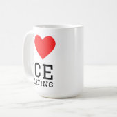Ich liebe Eislaufen Kaffeetasse (Vorderseite Links)