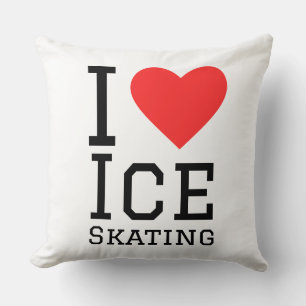 Ich liebe Eislaufen Kissen