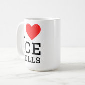 Ich liebe Eiswaffeln Kaffeetasse (Vorderseite Links)