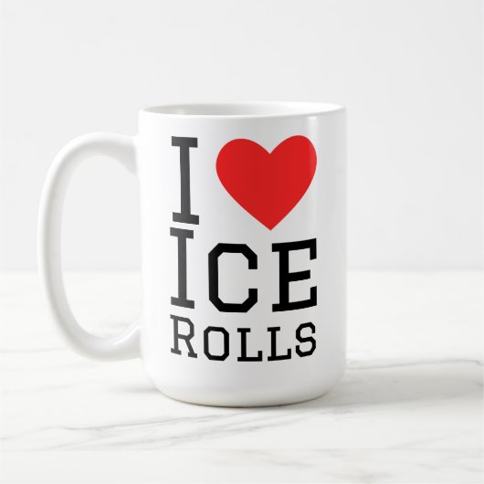 Ich liebe Eiswaffeln Kaffeetasse (Links)