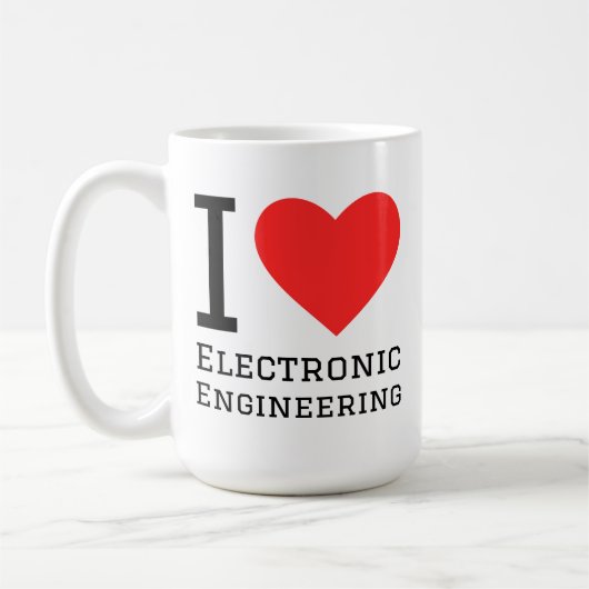 Ich liebe Elektronik  Kaffeetasse (Links)