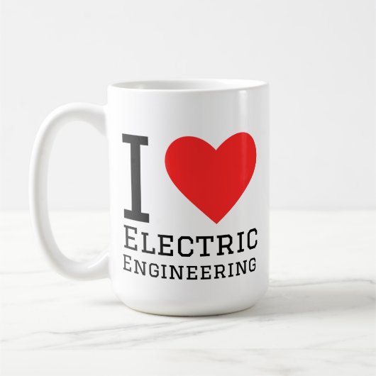 Ich liebe Elektrotechnik Kaffeetasse (Links)