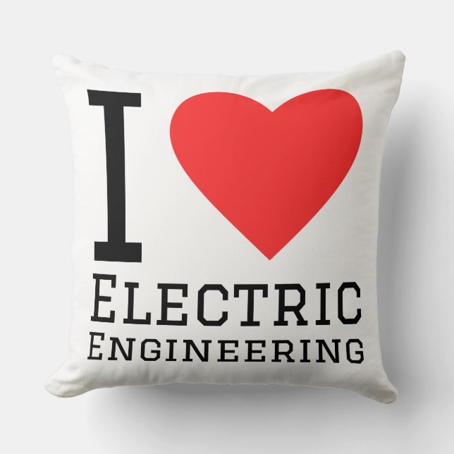 Ich liebe Elektrotechnik  Kissen (Vorderseite)