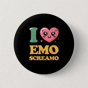 Ich liebe Emo Screamo Button