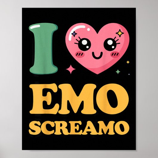 Ich liebe Emo Screamo Poster (Vorne)
