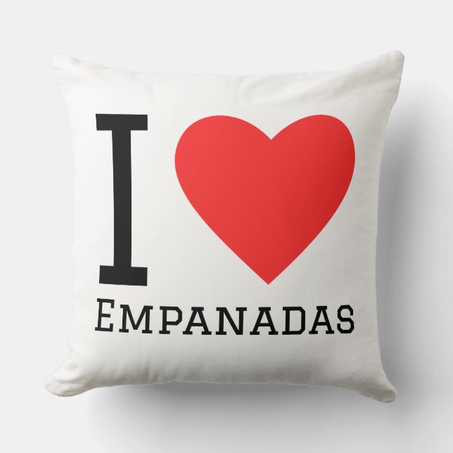 Ich liebe Empanadas Kissen (Vorderseite)