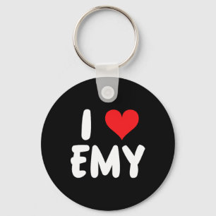 Ich liebe Emy - Herz - Name Schlüsselanhänger